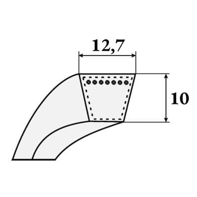 Кабели Ремень клиновой SPA 832 SWR Кабели Ремень клиновой SPA 832 SWR