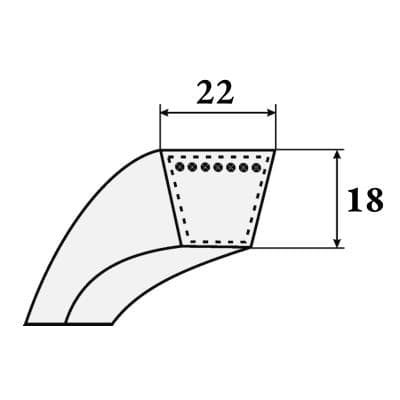 Кабели Ремень клиновой SPC 3750 SWR Кабели Ремень клиновой SPC 3750 SWR