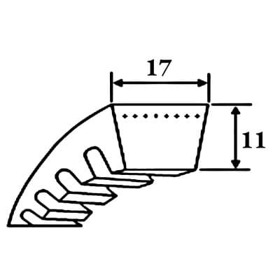 Кабели Ремень клиновой BX 32 Ld=856 мм SWR