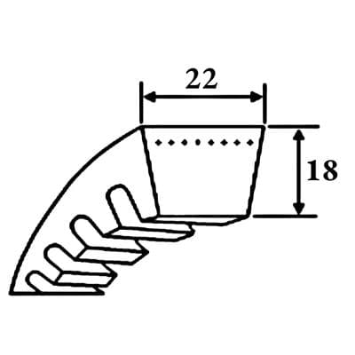 Кабели Ремень клиновой XPC 2000 SWR Кабели Ремень клиновой XPC 2000 SWR